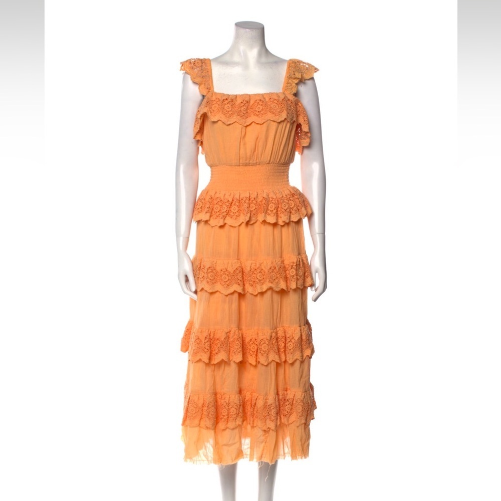NWT Revolve x Tularosa Julian Dress in Cantaloupe Orange- Size XS - Picture 2 of 6